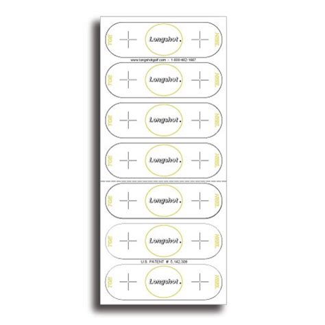 Buy LongShot Golf Putter/Low Profile Impact Label Pack - 350 Putter/Low ...