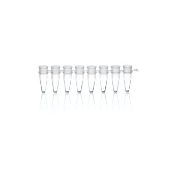 BrandTech® BIO-CERT® PCR 8-Strip Tubes without Caps from Cole-Parmer India