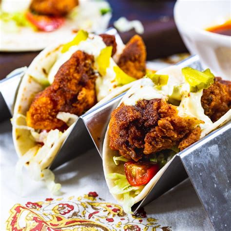 Nashville Hot Chicken Tacos - Spicy Southern Kitchen