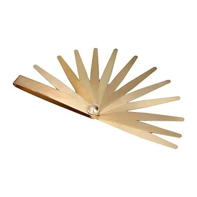 Micron 20 Blades Brass Feeler gauge, Plug Gauge, high-Precision ...