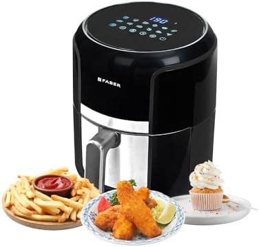 Faber 4L 1350W Digital Air Fryer| Fry, Bake, Roast, Toast, Defrost ...