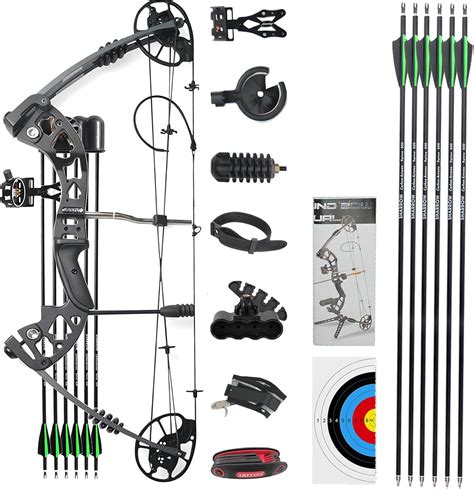 Complete Bow Kit CENWTY Compound Bow Package - 0-70LB Adjustable Draw ...
