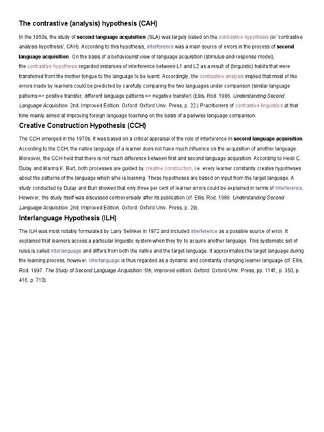 Image result for Contrastive Analysis Hypothesis Second Language