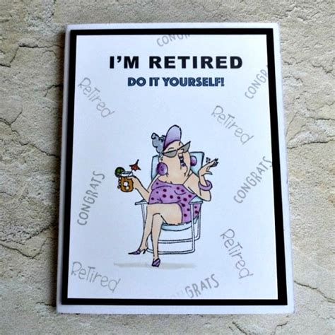 Funny Retirement card for Women Coworker card Farewell | Etsy | Funny retirement cards ...