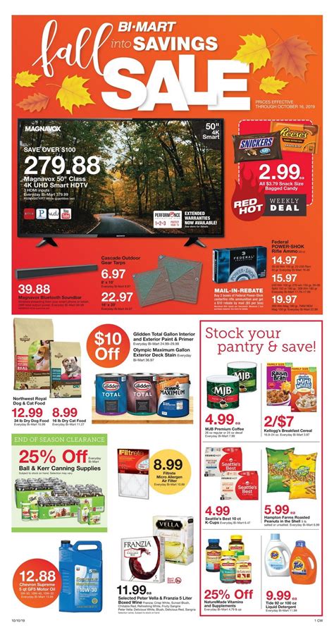 Bi Mart Weekly Ad Oct 10 - Oct 16, 2019