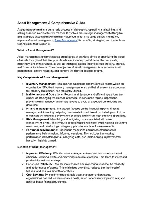 Image result for Asset Management Tutorial