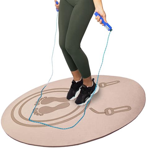 Cortina 52"x32" Non-Slip Jump Rope Mat Indoor Outdoor, Thick Workout ...