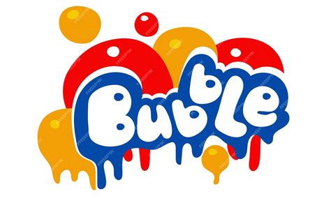 Premium Vector | Colorful inscription bubbles in a rounded graffiti ...