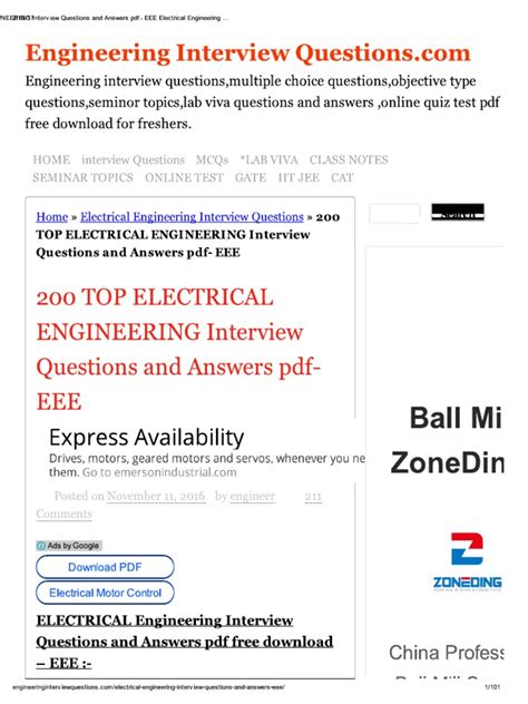 Image result for Electronics Engineer Questions