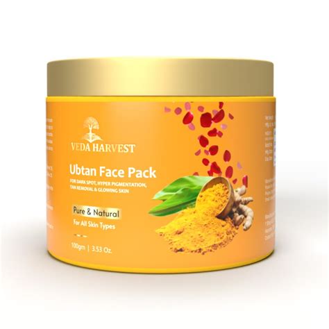 VEDAHARVEST Veda Harvest Ubtan Face Pack for Glowing Skin,Tan Removal ...