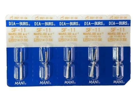Dental Mani Diamond Burs SF-41, Air Rotor FG Diamond Multilayered ...