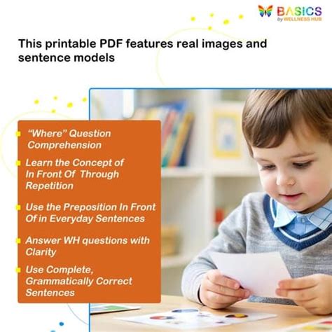 Where Is It? Prepositions – In Front Of | WH Questions PDF