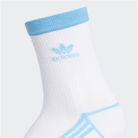 adidas Sport Mid-Crew Socks 3 Pairs - White | Free Shipping with ...