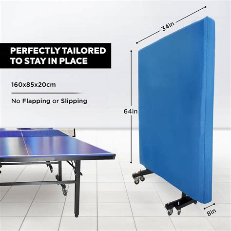 Sparnod Fitness SOTC-1 Table Tennis Table Cover, All-Weather Polyester ...