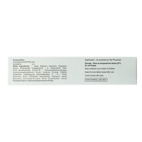 Buy Tranesma 5 %W/W Gel (30) Online & Save Up to 24% at PharmEasy