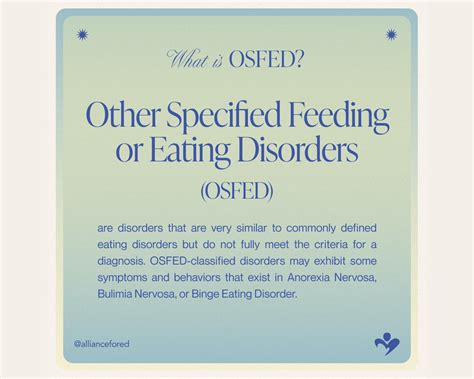 What is OSFED? - National Alliance for Eating Disorders