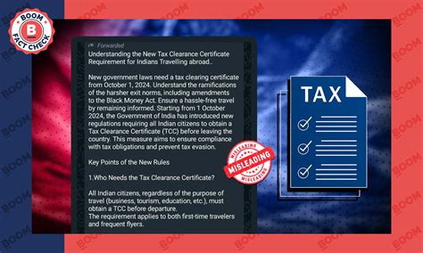 Is Tax Clearance Certificate Required for Indians Traveling Abroad? A ...