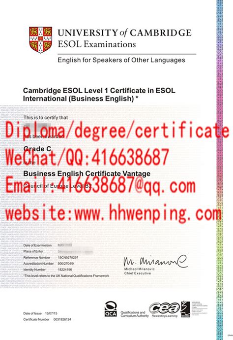 English for Speakers of Other Languages英国剑桥英语ESOL证书 - British Diploma ...