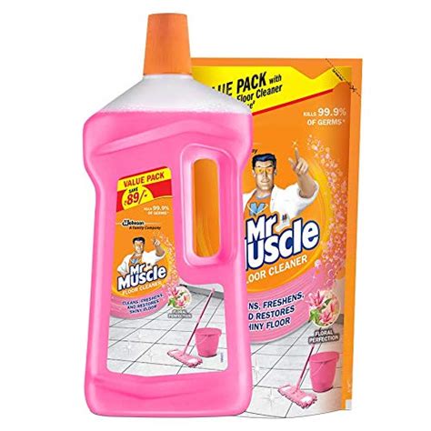 Mr. Muscle Floor Cleaner - Floral Perfection, 1L Bottle : Amazon.in ...