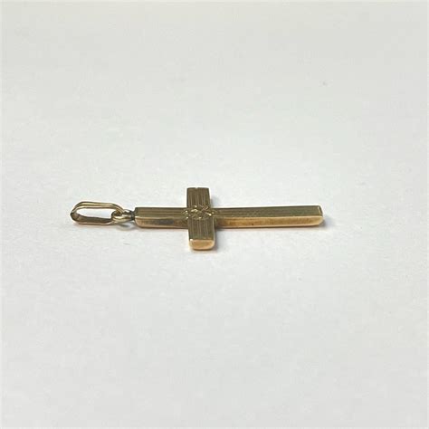 10K Gold Cross Pendant