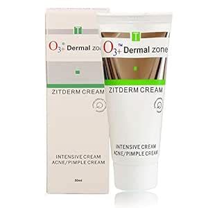 O3+ Dermal Zone Zitderm Intensive Acne & Pimple Cream (50 ML) : Amazon ...