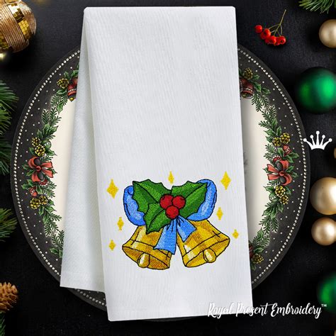Bells and Bow Free - 2 sizes | Royal Present Embroidery