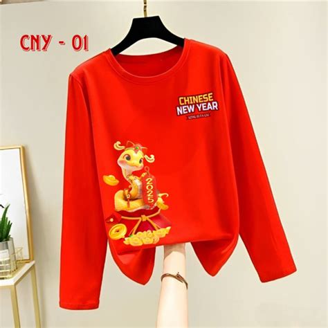 Jual Kaos PREMIUM Lengan Panjang Unisex Edisi Imlek/CNY Shio Ular 2025 ...