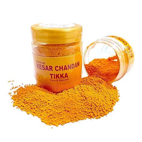 DEV SAMAGRI Natural Kesar Chandan Powder/Kesar Chandan Tikka : Amazon ...