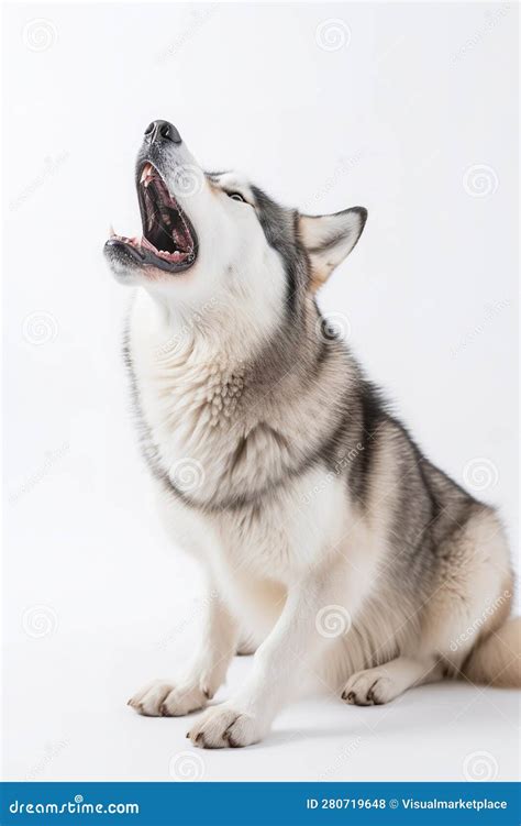 Siberian Husky Howling stock illustration. Illustration of look - 280719648