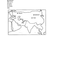 Map Based Questions: Nomadic Empires - History Class 11 - Humanities ...