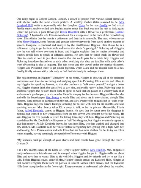 Pygmalion Summary 的图像结果