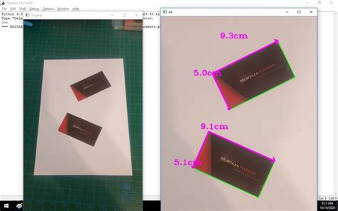 Object Measurement OpenCV Python 的图像结果