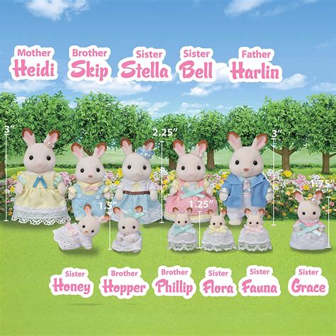 Calico Critters 35th Anniversary Limited Hopscotch Rabbit Family ...