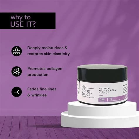 Buy Retinol Night Cream for All Skin Types Online at Deconstruct