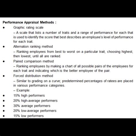 Which one of the following methods of performance appraisal involves ...