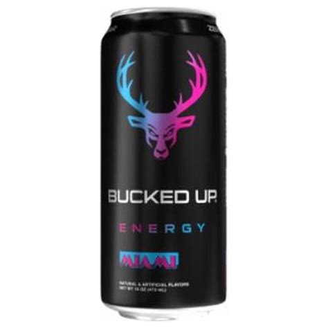 Bucked Up 127435 Miami Energy Drink - Pack of 12 - Walmart.com