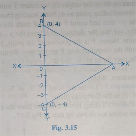 in the figure, ABC is an equilateral triangle. write the coordinates of ...