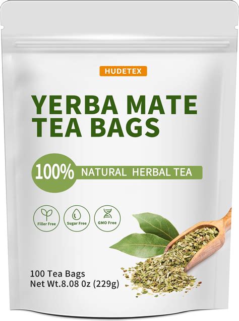 Amazon.com : Yerba Mate Tea Bags with 100 Count - Supports ...