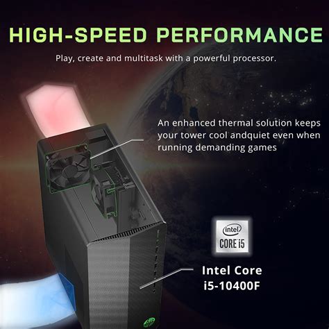 Buy HP 2022 Pavilion Gaming Desktop Computer, Intel Core i5-10400F CPU ...