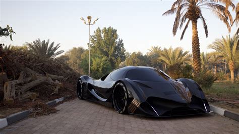 Download wallpaper black, hypercar, Devel Sixteen, section supercar in ...