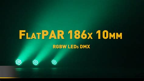 BEAMZ FlatPAR 186x 10mm RGBW LEDs DMX 151.281