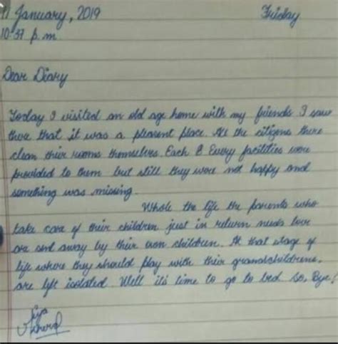 write a dairy entry on your visit to an orphanage during pandemic to ...