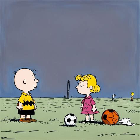 Charlie Brown misses the football and kicks Lucy instead, perfectly ...