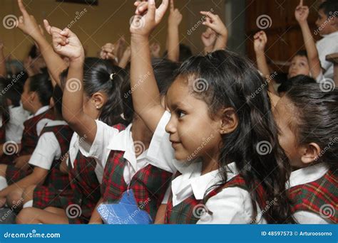 Mexican school children editorial stock photo. Image of participating ...