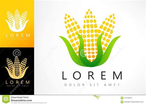 玉米商标传染媒介 向量例证. 插画 包括有 自然, 农场, 玉米棒, 徽标, 金黄, 创造性, 谷物, 象征 - 116103241