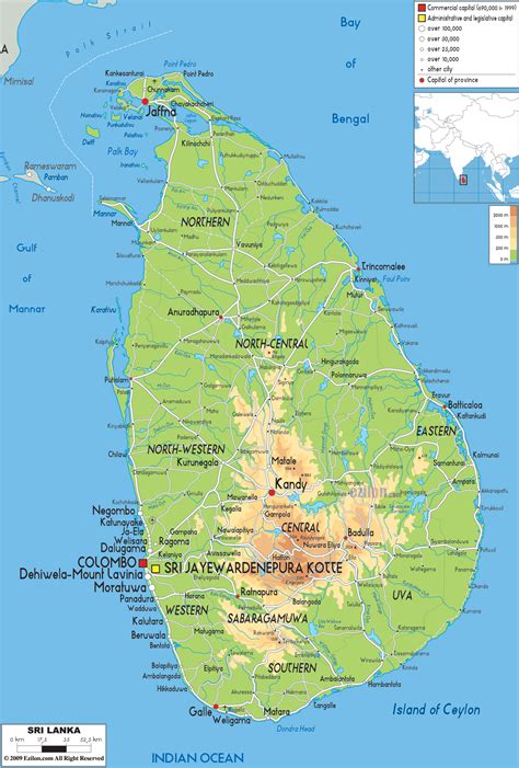 Sri Lanka Map - map of belgium and sri lanka