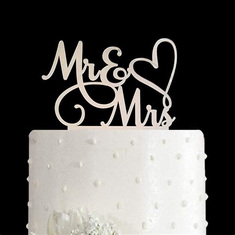 AMINJIE Elegant Mr and Mrs Cake Topper for Wedding or India | Ubuy