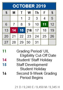 Buda Elementary School - School District Instructional Calendar - Hays ...