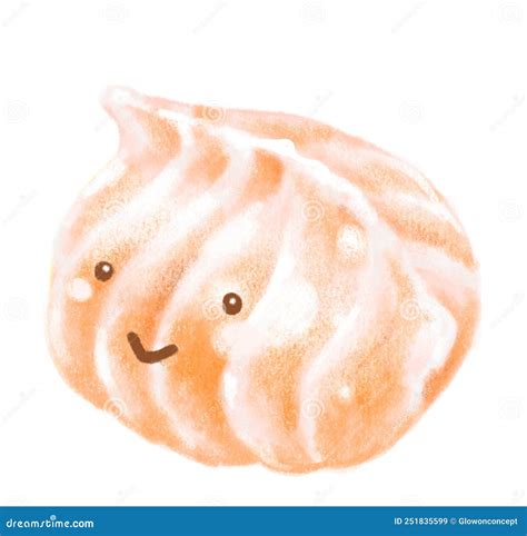 Har Gow Shrimp Dim Sum Dumpling Chinese Steamed Breakfast Cartoon ...