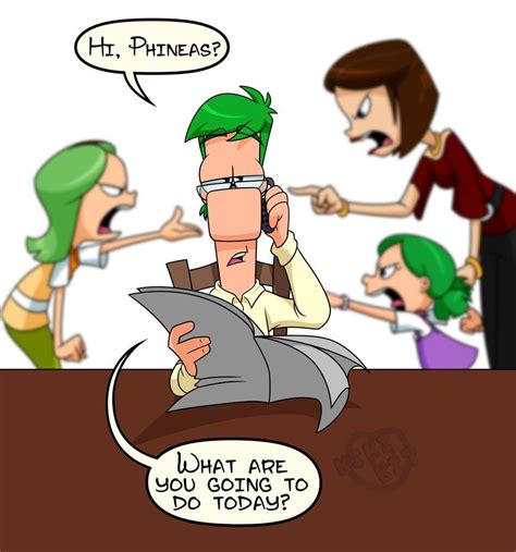 Fletcher Girls | Disney cartoons, Phineas and ferb memes, Phineas and ferb